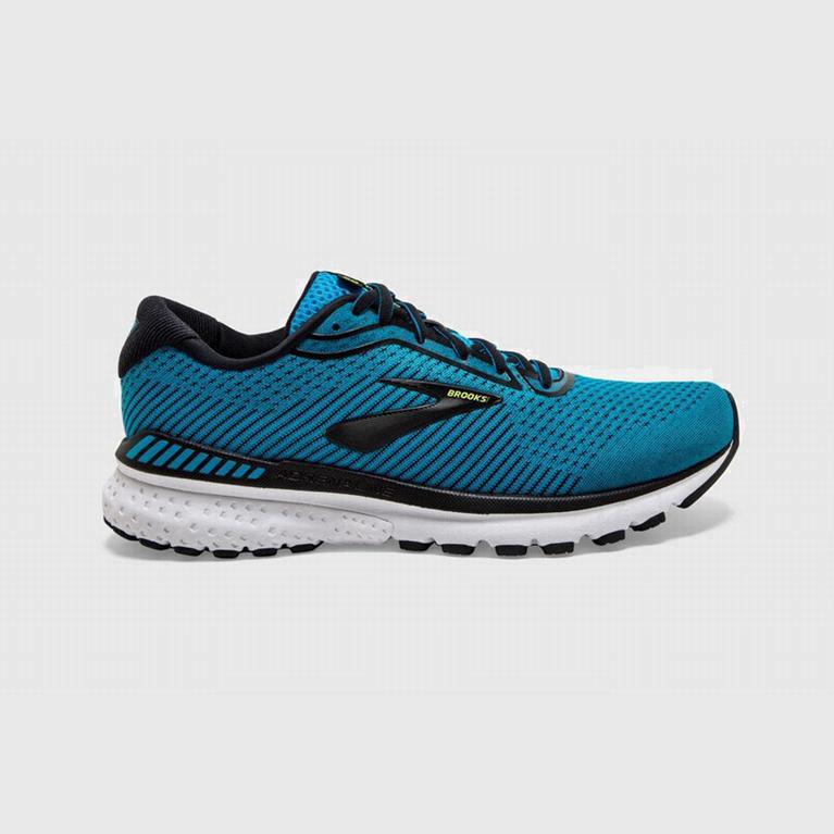 Brooks Adrenaline Gts 20 Road Løpesko Herre Online - Svart/Blå - Norge (DJT134859)